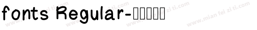 fonts Regular字体转换